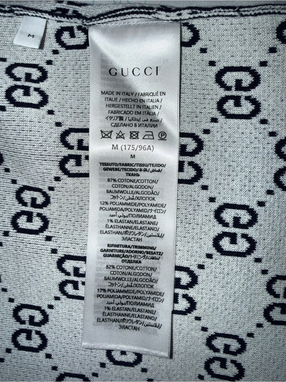 Gucci GG cotton knit jacquard polo shirt